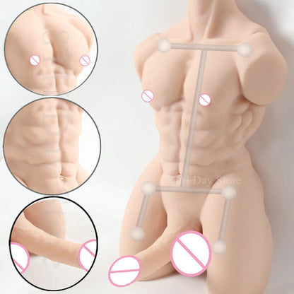 Realistic Muscular Male Torso Sex Doll