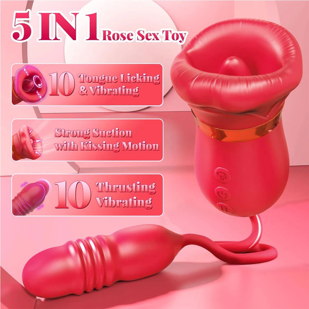 Luxe Bloom 4-in-1 App-Controlled Vibrator – Clitoral, Nipple & Anal Stimulation