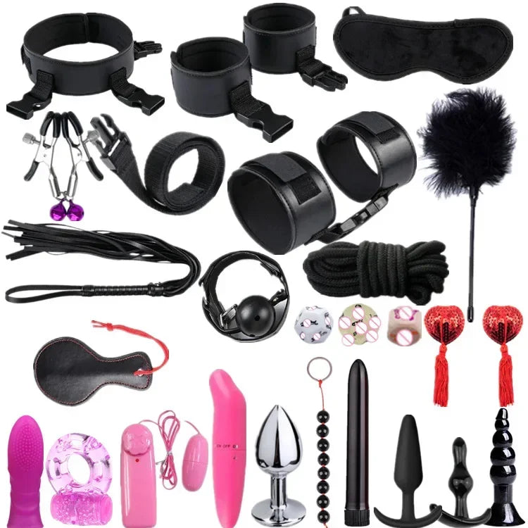 Premium Leather BDSM Bondage Set