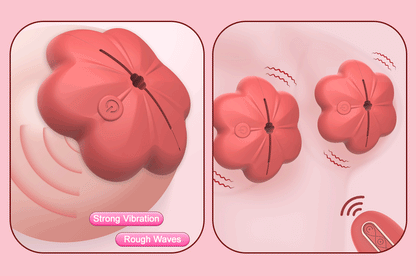 Rose Nipple Clamps Vibrator