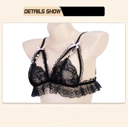 Lace Bows Lingerie Set