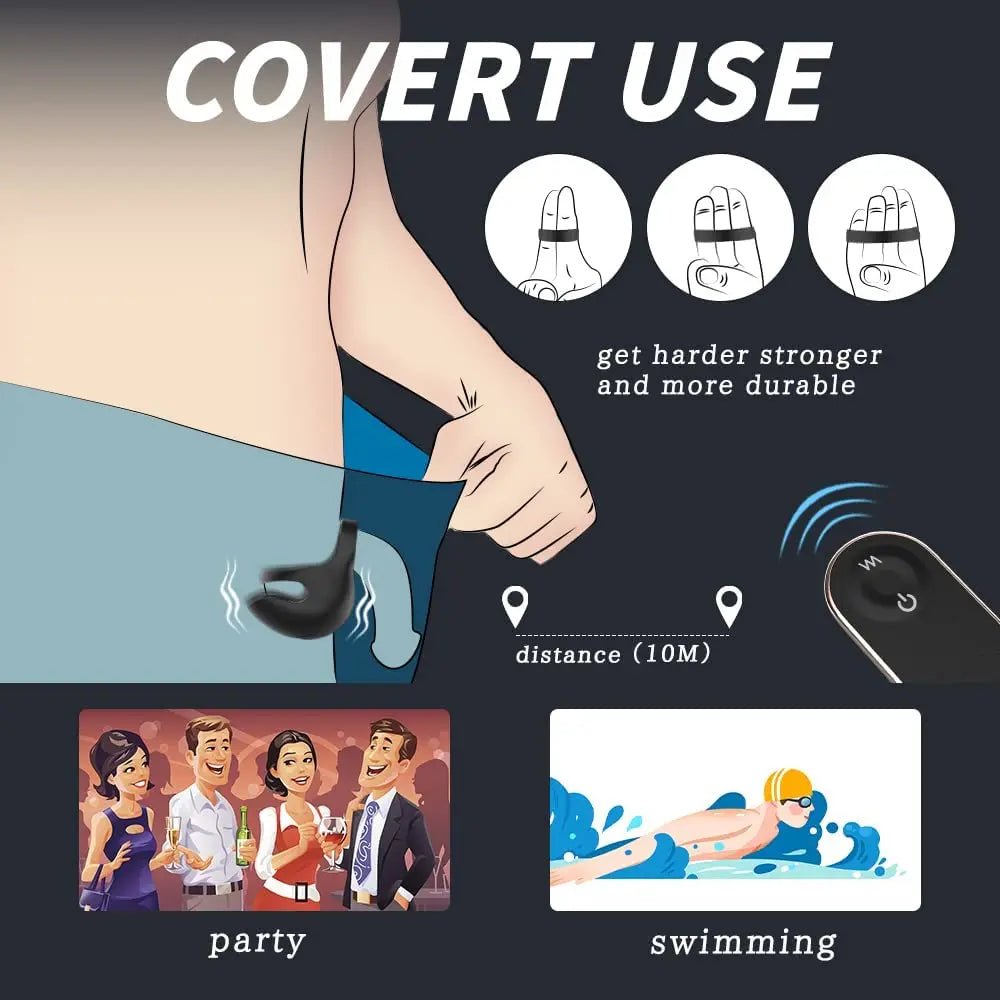 HESEKS 3-in-1 Vibrating Cock Ring