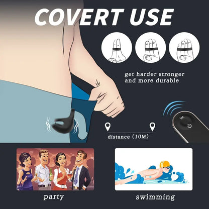HESEKS 3-in-1 Vibrating Cock Ring