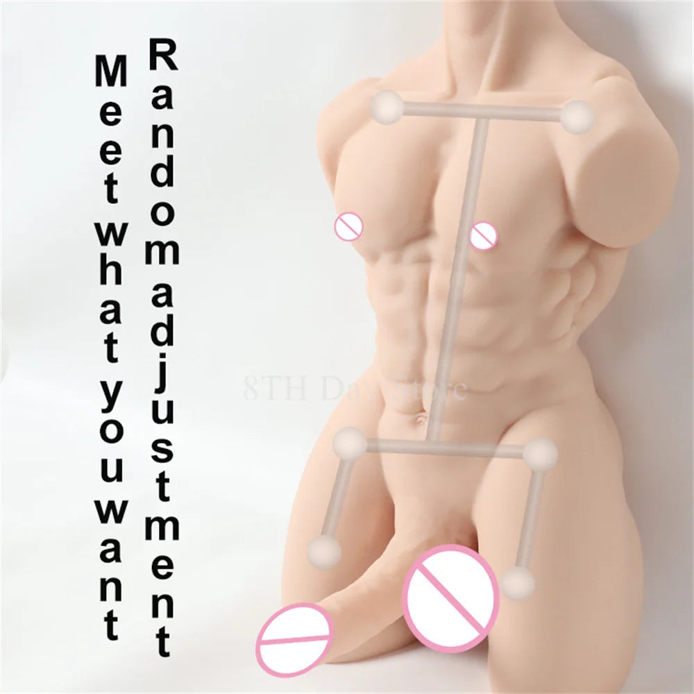 Realistic Muscular Male Torso Sex Doll