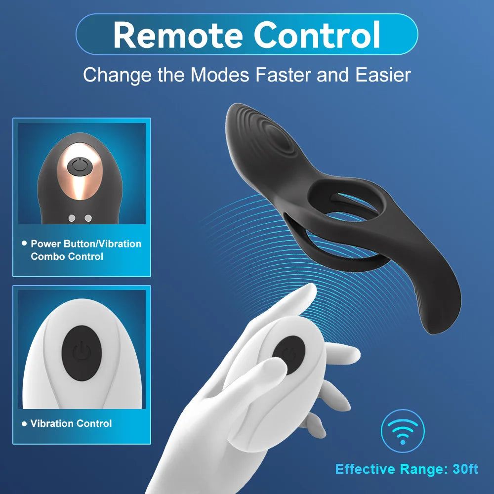 Double Vibrating Penis Ring