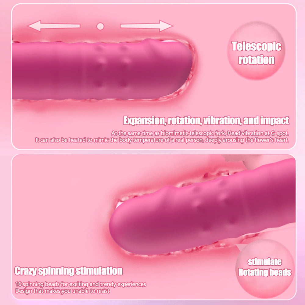 Luxe Bloom – Beginner Telescopic Dildo Vibrator