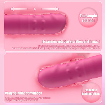 Luxe Bloom – Beginner Telescopic Dildo Vibrator