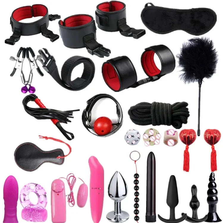 Premium Leather BDSM Bondage Set