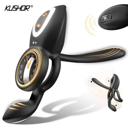 Kushor 4-in-1 Vibrating Cock Ring