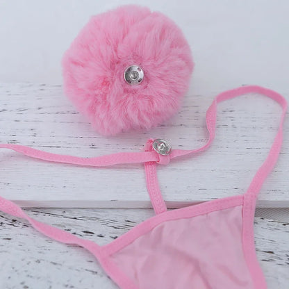 Cute Fox or Rabbit Tail Lingerie