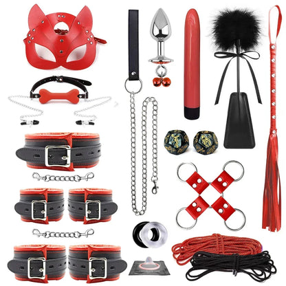 Premium Leather BDSM Bondage Set