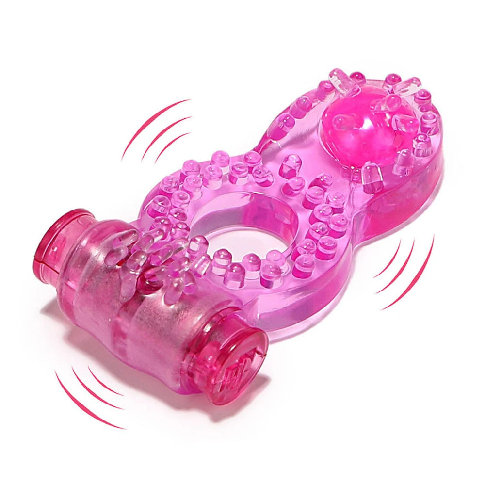 Crystal Butterfly Vibrating Cock Ring