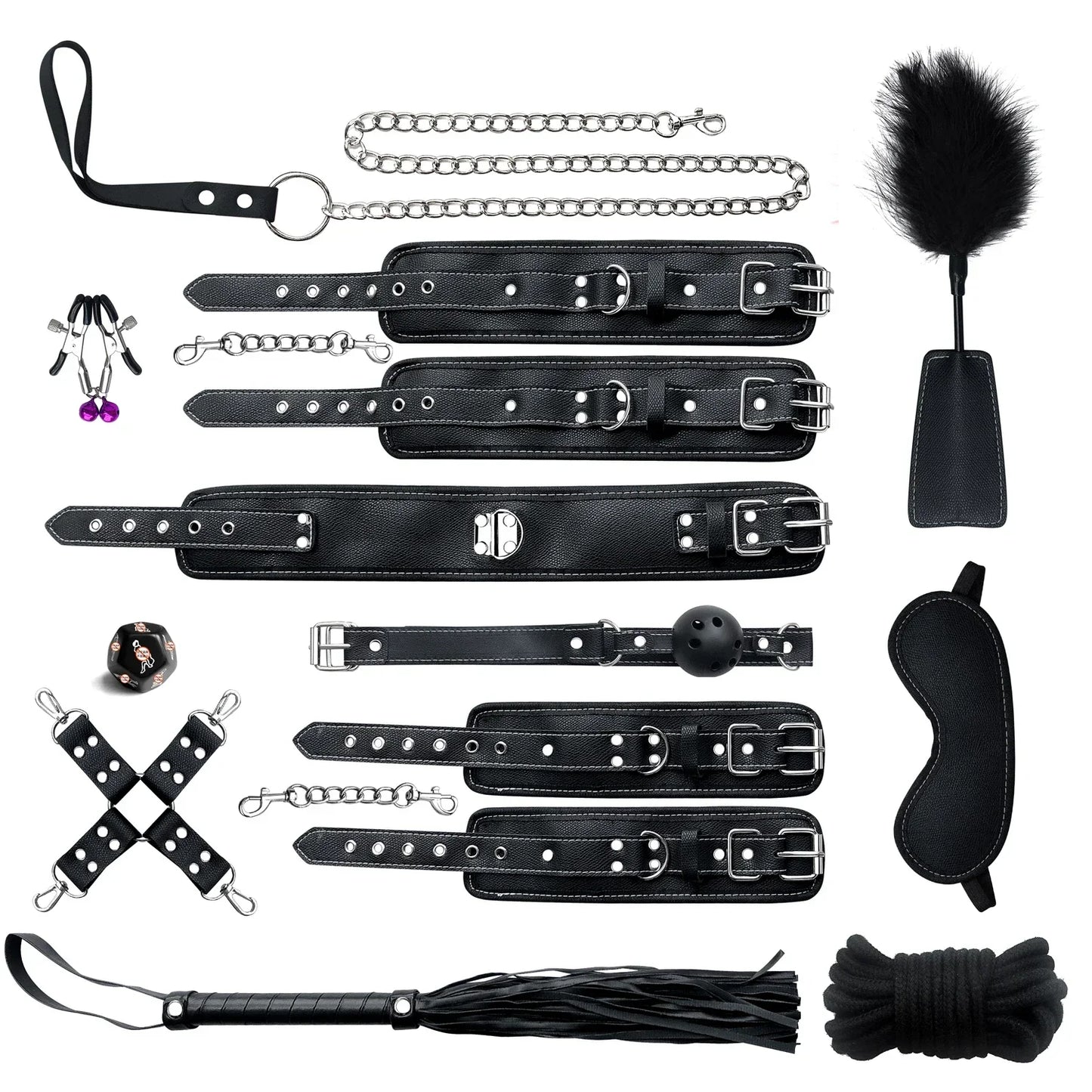 Premium Leather BDSM Bondage Set