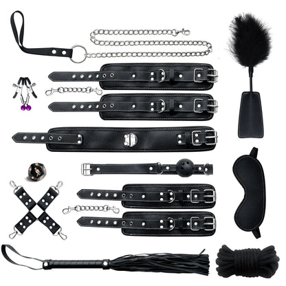 Premium Leather BDSM Bondage Set