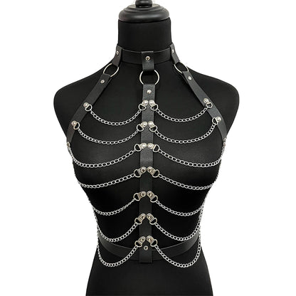 Sexy Leather Chest Harness