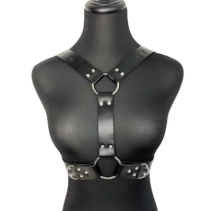 Sexy Leather Chest Harness