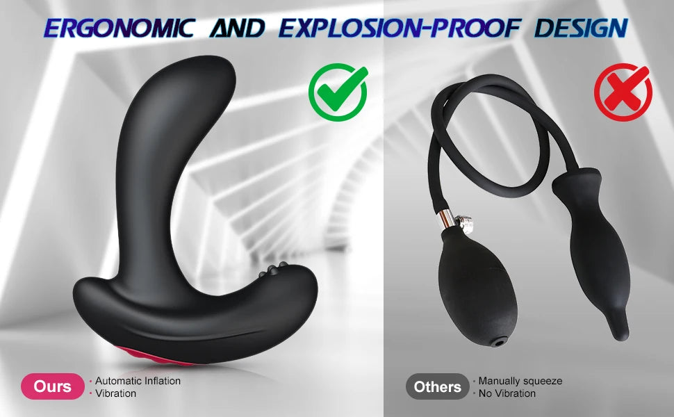 Inflatable Anal Vibrator