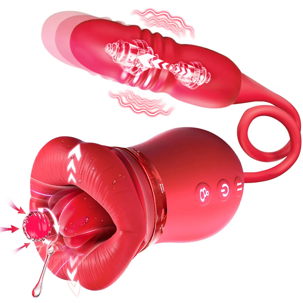 Luxe Bloom 4-in-1 App-Controlled Vibrator – Clitoral, Nipple & Anal Stimulation