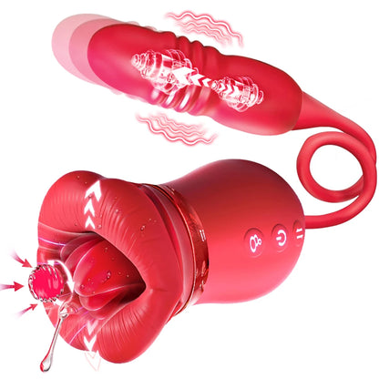 Luxe Bloom 4-in-1 App-Controlled Vibrator – Clitoral, Nipple & Anal Stimulation