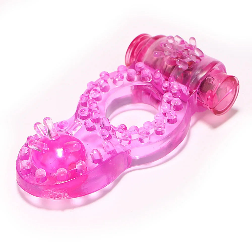Crystal Butterfly Vibrating Cock Ring